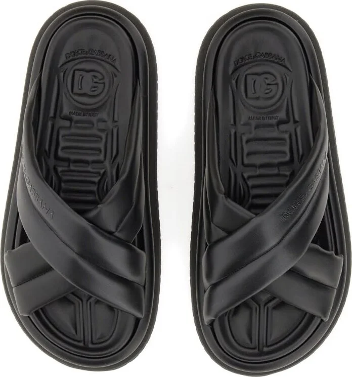 Nappa Effect Fabric Sandal - Image 2