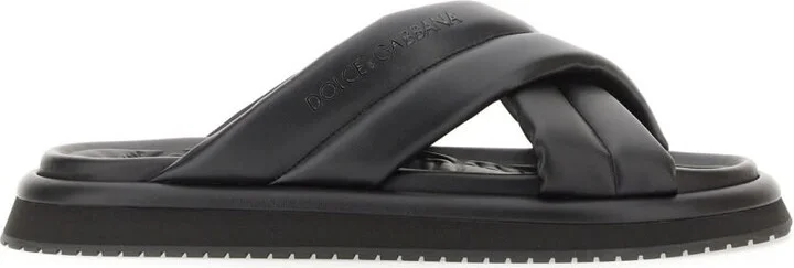 Nappa Effect Fabric Sandal