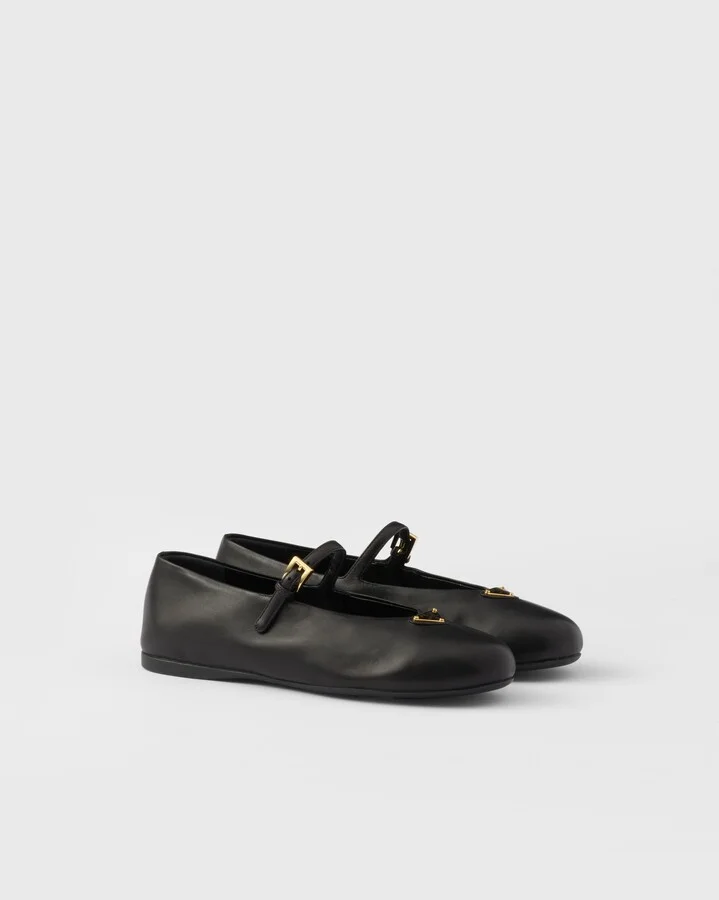 Nappa leather ballerinas