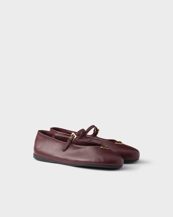 Nappa leather ballerinas