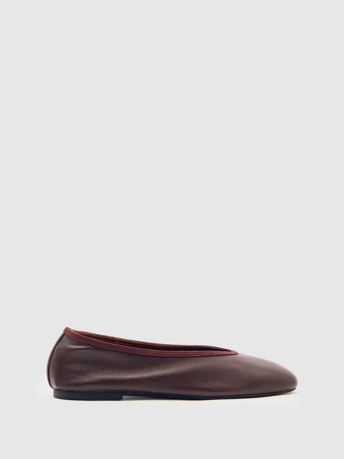 Nappa Leather Ballet Flats