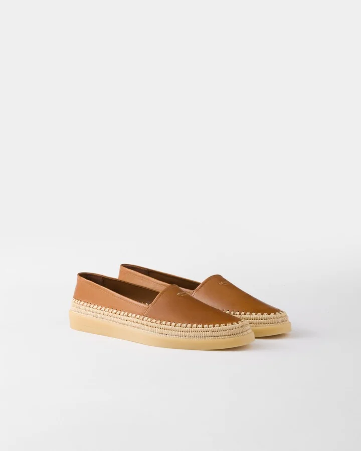 Nappa leather espadrilles