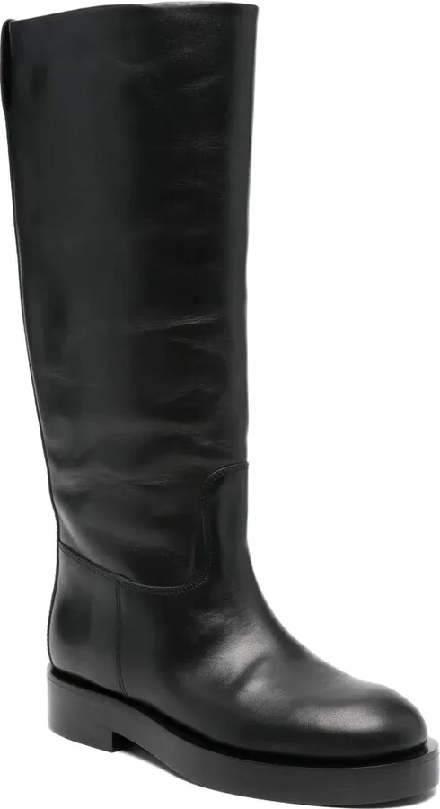 Nappa-Leather Flat Boots - Image 2