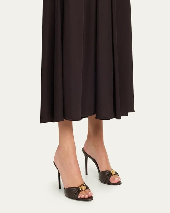 Nappa Leather Gem Sandals - Image 6