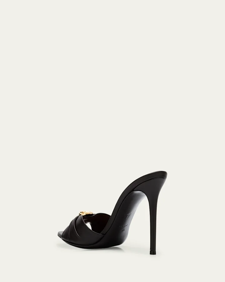 Nappa Leather Gem Sandals - Image 7