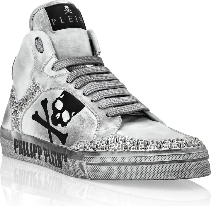 Nappa Leather Hi-Top Sneakers Studs Retrokickz TM