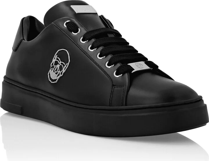 Nappa Leather Lo-Top Sneakers Skull
