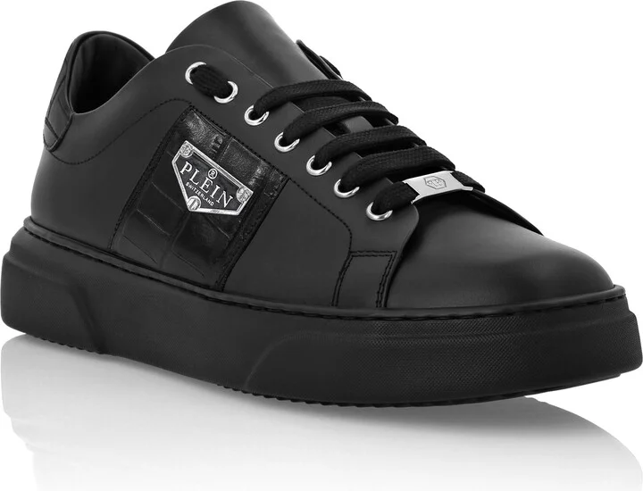 Nappa Leather Lo-Top Sneakers Triangle Plein