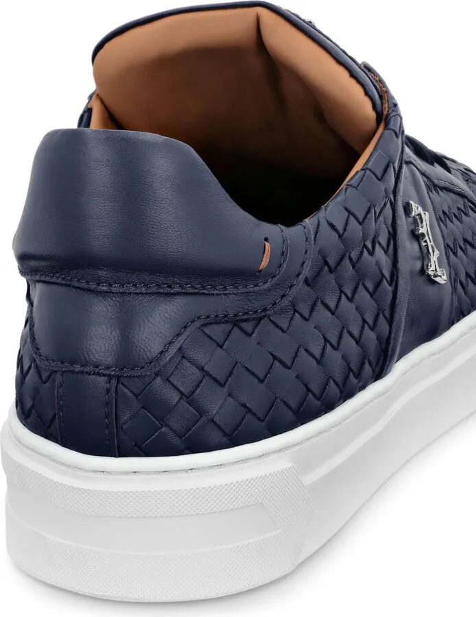 Nappa-Leather Low-Top Sneakers - Image 3