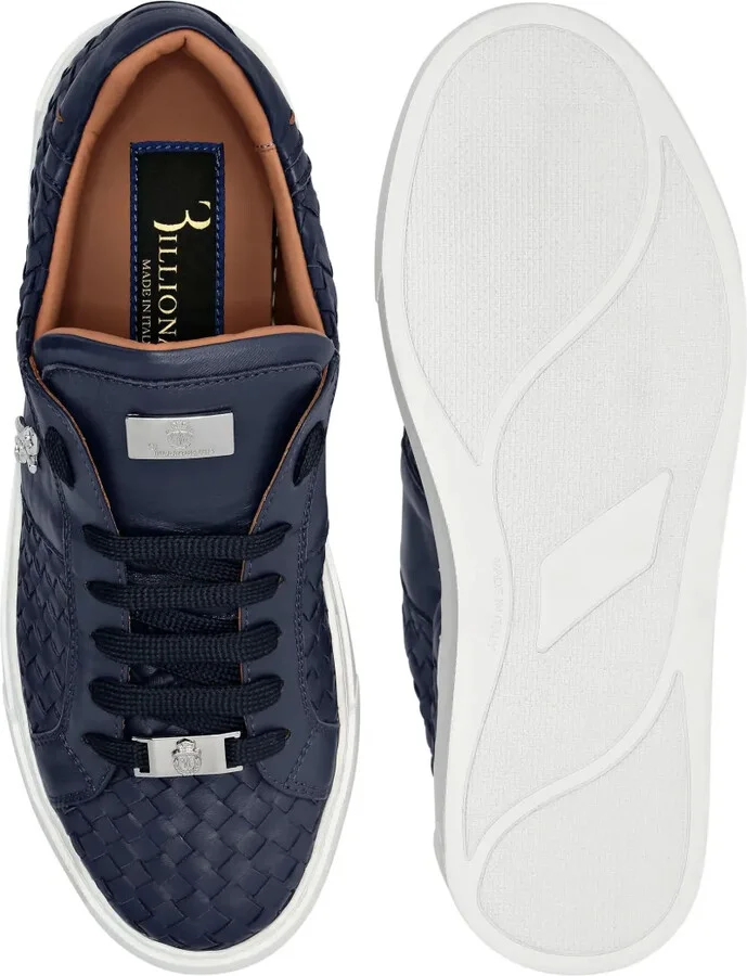 Nappa-Leather Low-Top Sneakers - Image 4