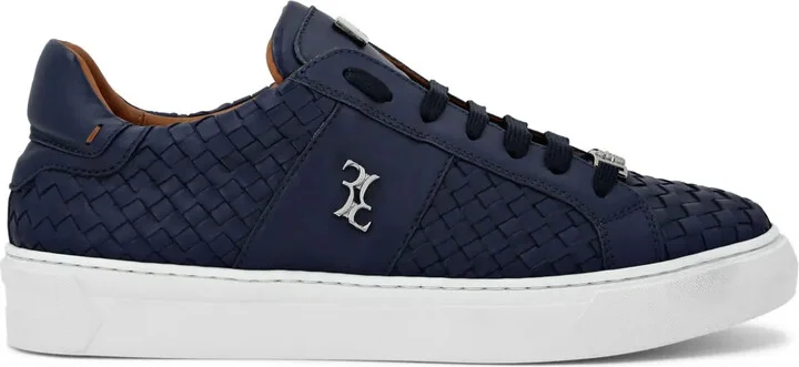 Nappa-Leather Low-Top Sneakers