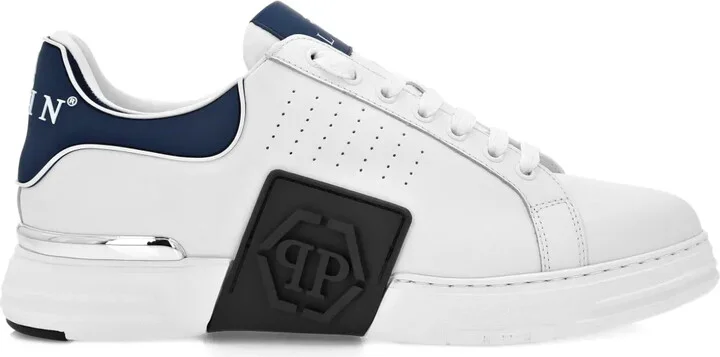 Nappa-Leather Low-Top Sneakers