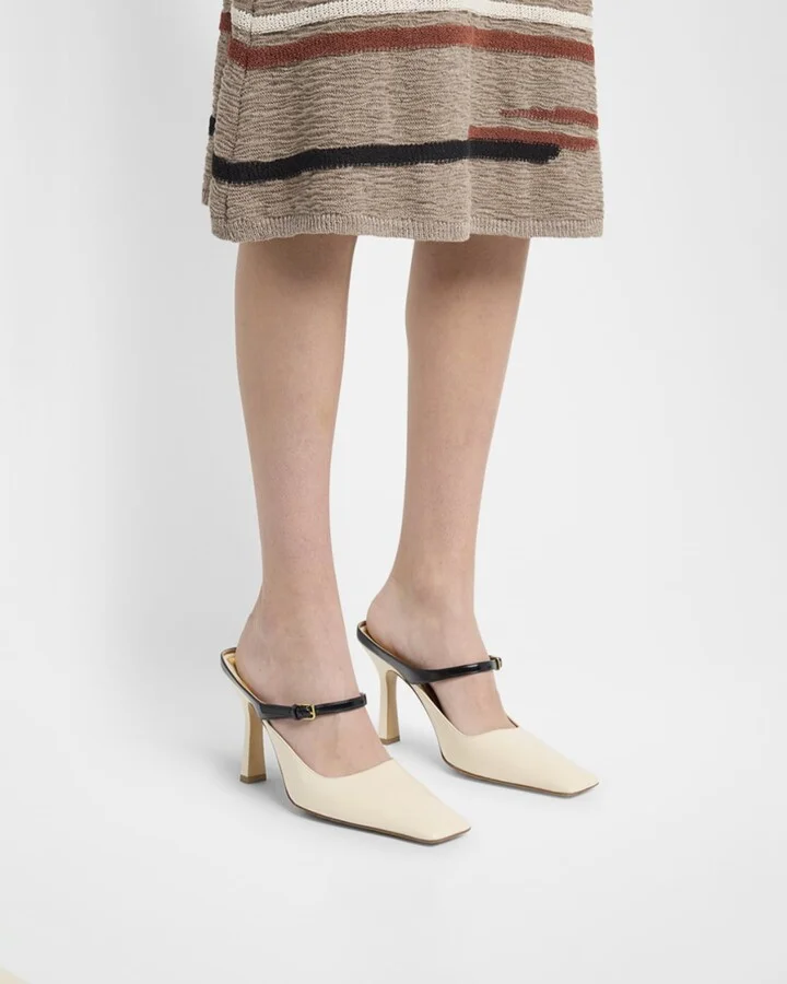 Nappa Leather Mary Jane Pumps - Image 3