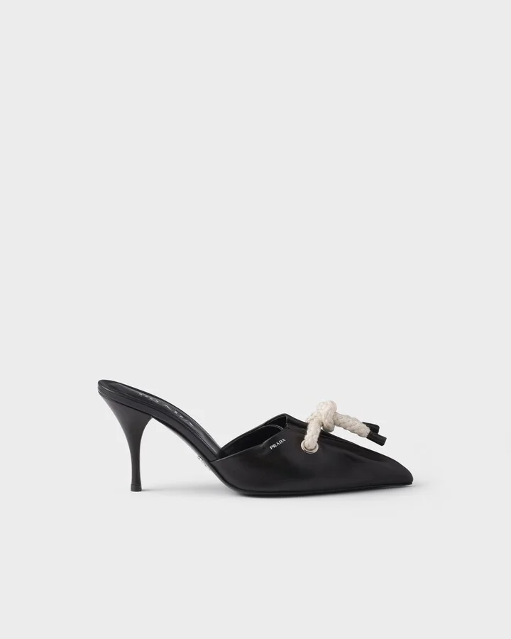 Nappa leather mules with cord detail - Image 2