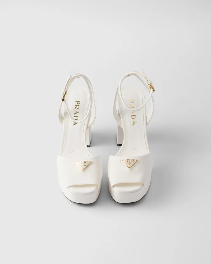 Nappa leather platform sandals - Image 3