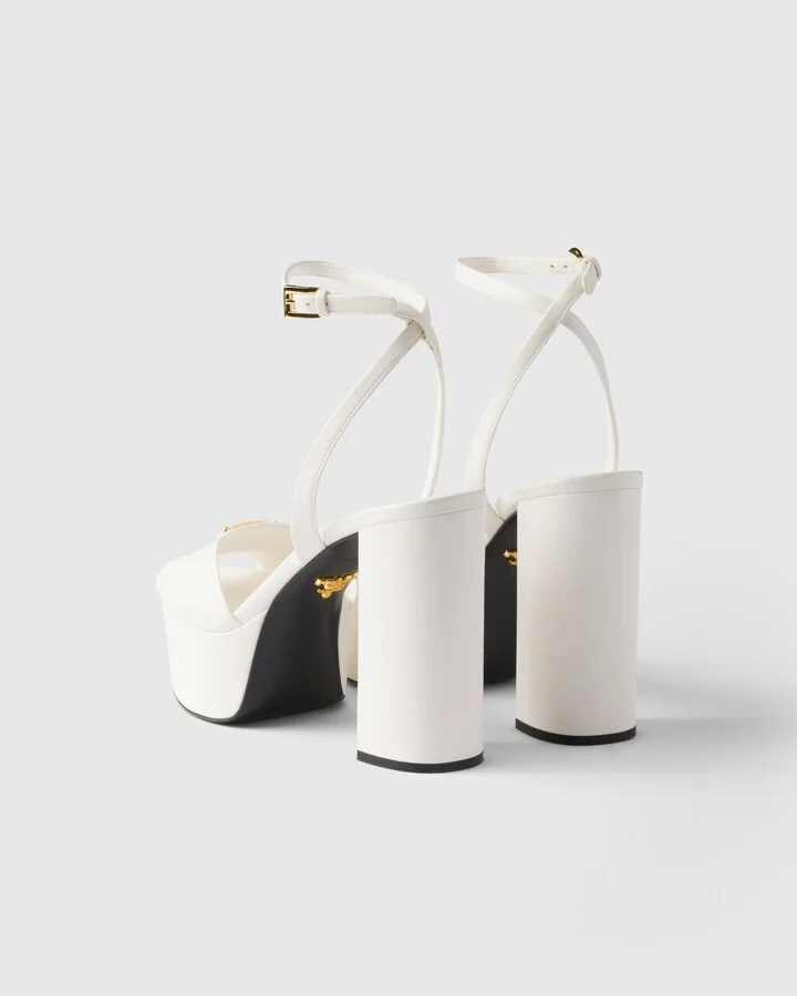 Nappa leather platform sandals - Image 4