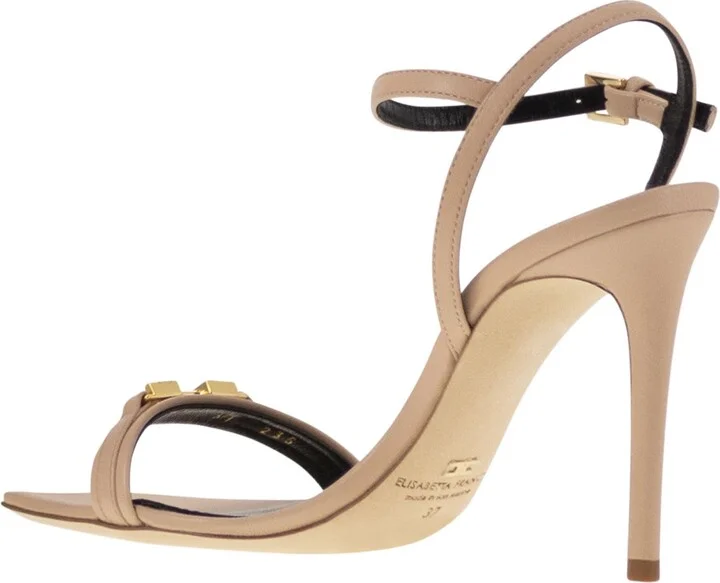Nappa Leather Sandal With Enamelled Horsebit - Image 3