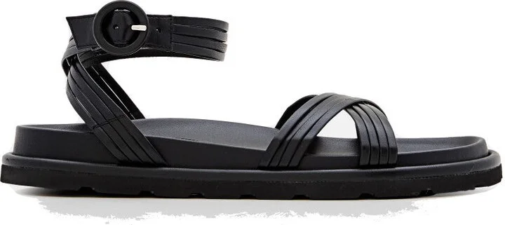 Nappa Leather Sandals With Buckled Strap