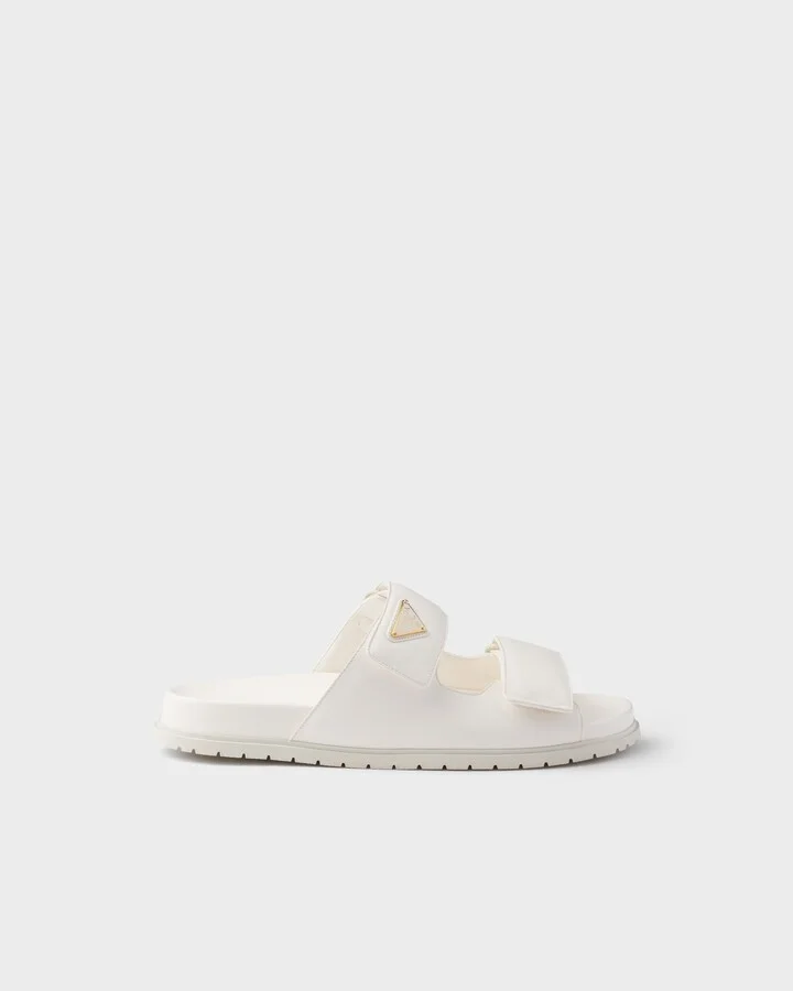 Nappa leather slides - Image 2