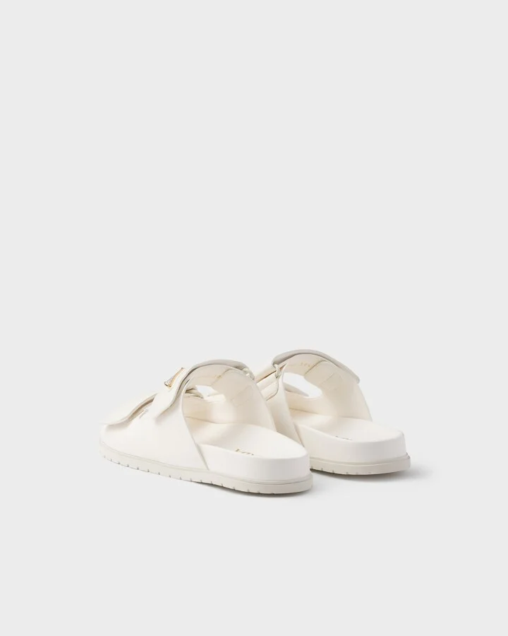 Nappa leather slides - Image 4
