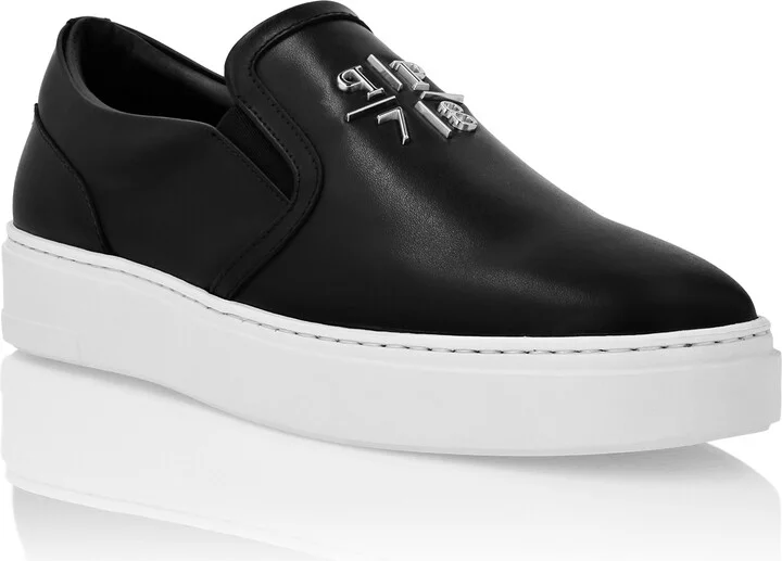 Nappa Leather Slip On Triangle