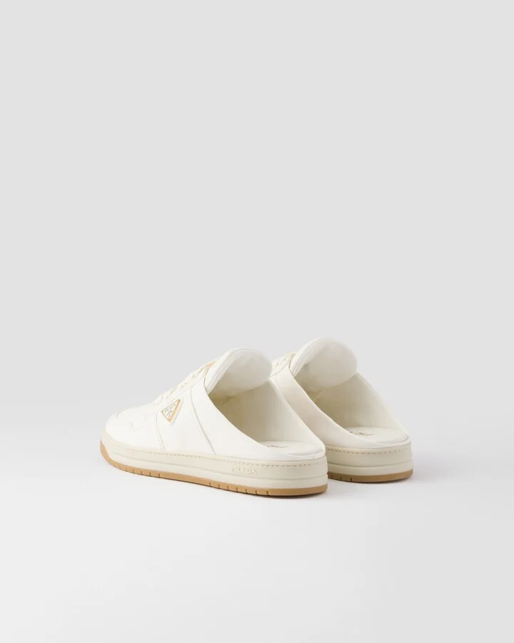 Nappa leather sneaker mules - Image 4