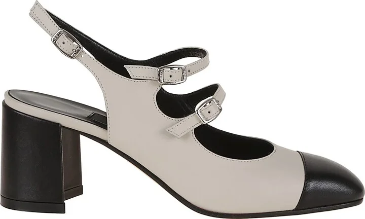 Nappa Leather T-strap Papaya