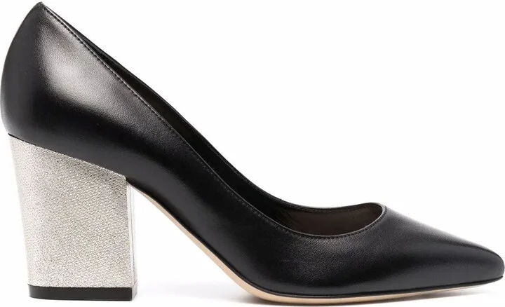 Nappa Seventy block-heel pumps