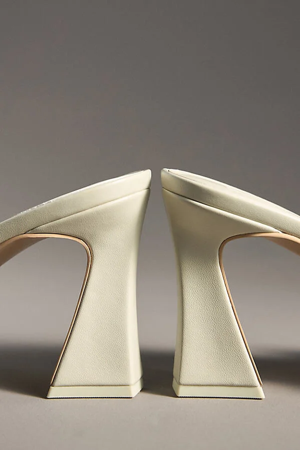 Narda Mesh Square-Toe Sculpted Heel Mules - Image 4