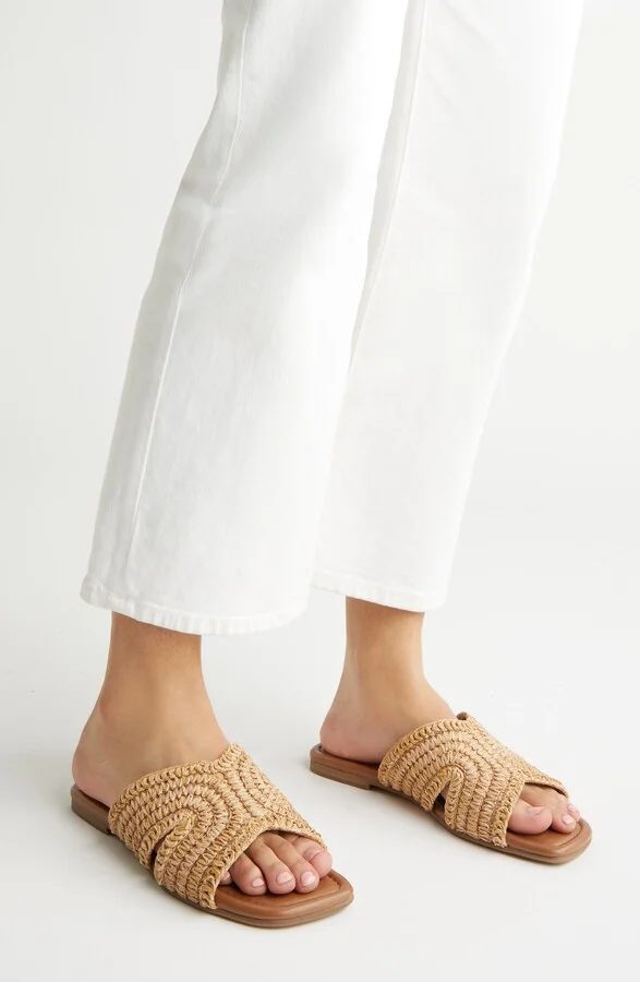 Narda Raffia Slide Sandal - Image 8