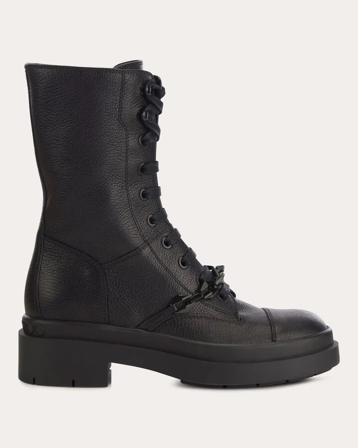 Nari Grained-Leather Ankle Boot