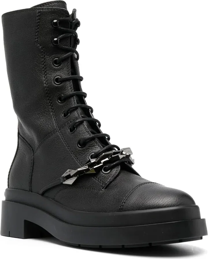 Nari grained-texture leather boots - Image 2