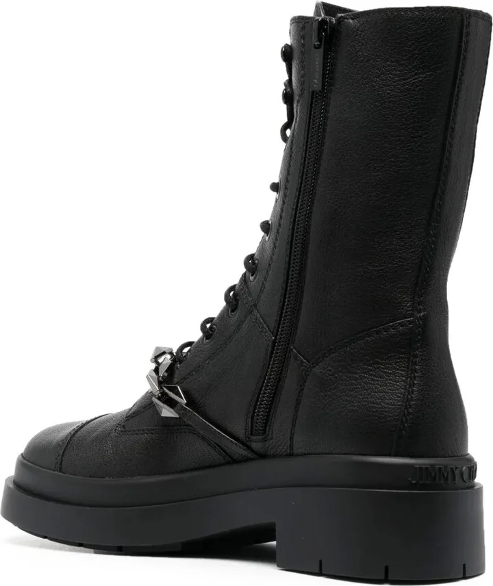 Nari grained-texture leather boots - Image 3