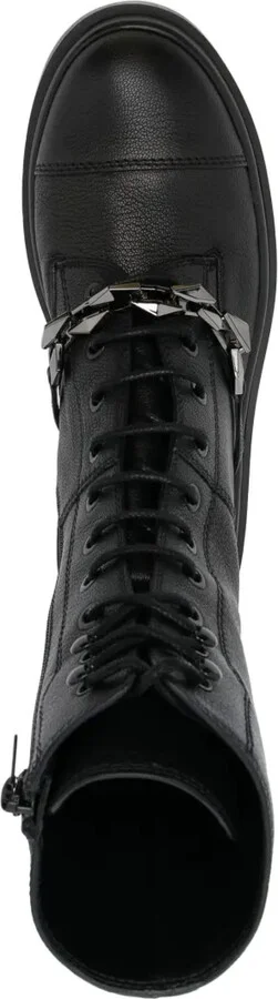 Nari grained-texture leather boots - Image 4