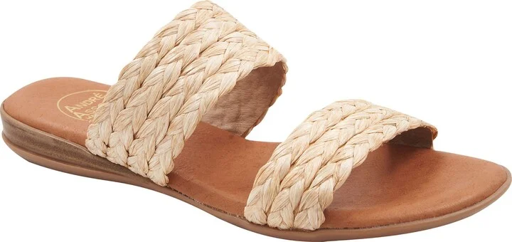 Narice Raffia Slide Sandal