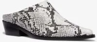 Nash Snake Embossed Leather Mule - Image 4