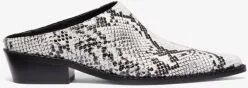 Nash Snake Embossed Leather Mule - Image 5