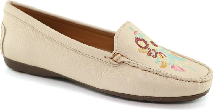 CREAM TUMBLED/ CONTRAST STITCH