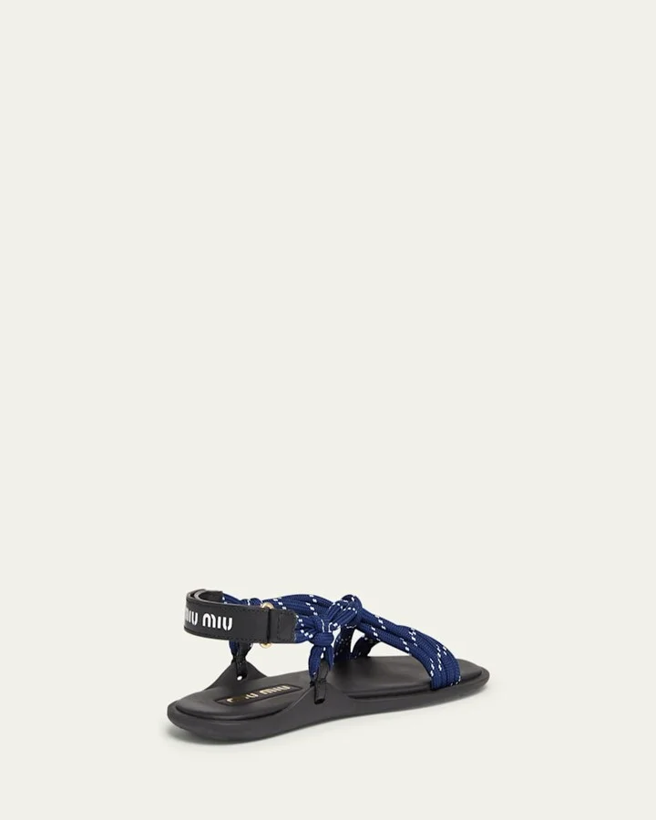 Nastro Cross Rope Grip-Strap Sandals - Image 7
