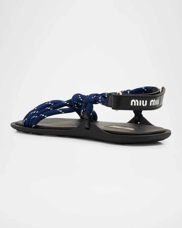 Nastro Cross Rope Grip-Strap Sandals - Image 3