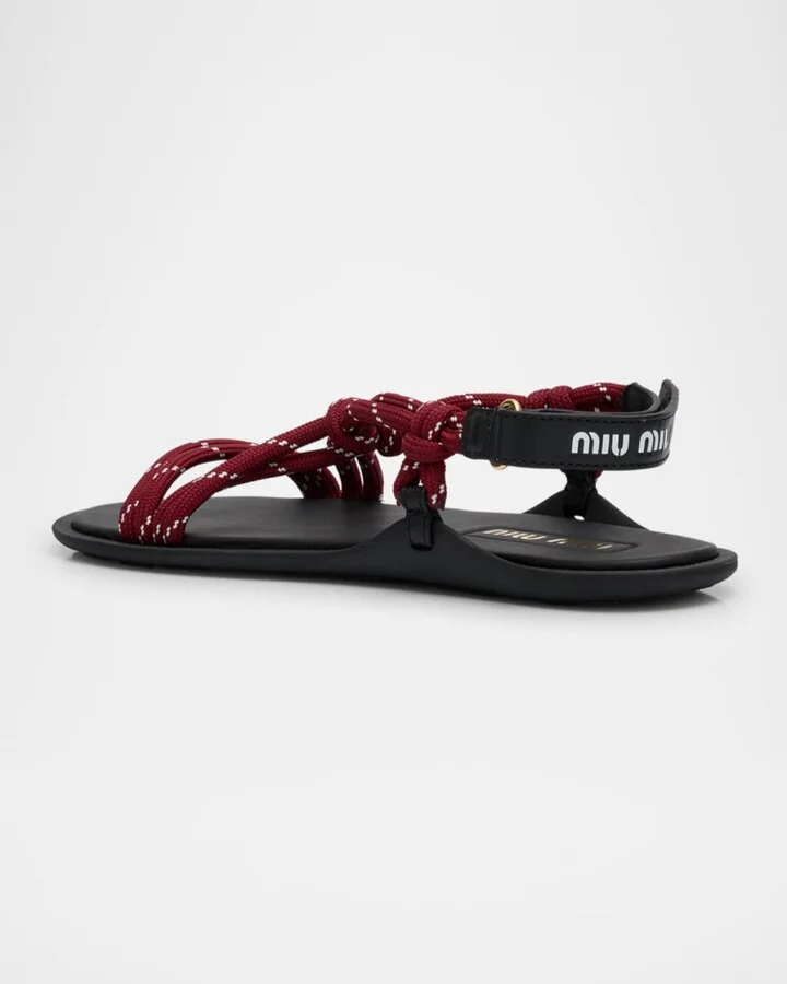 Nastro Cross Rope Grip-Strap Sandals - Image 11