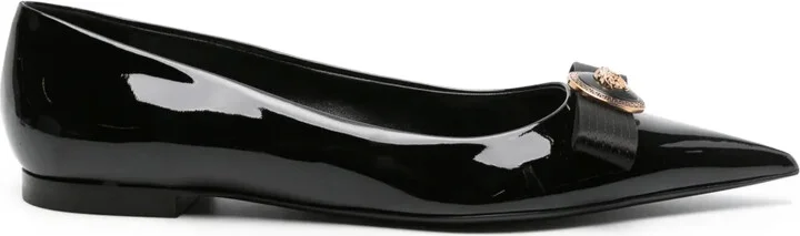 Nastro Gianni patent-leather ballerina shoes