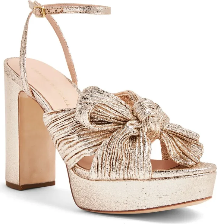 Natalia 115mm plissé-lamé sandals - Image 2