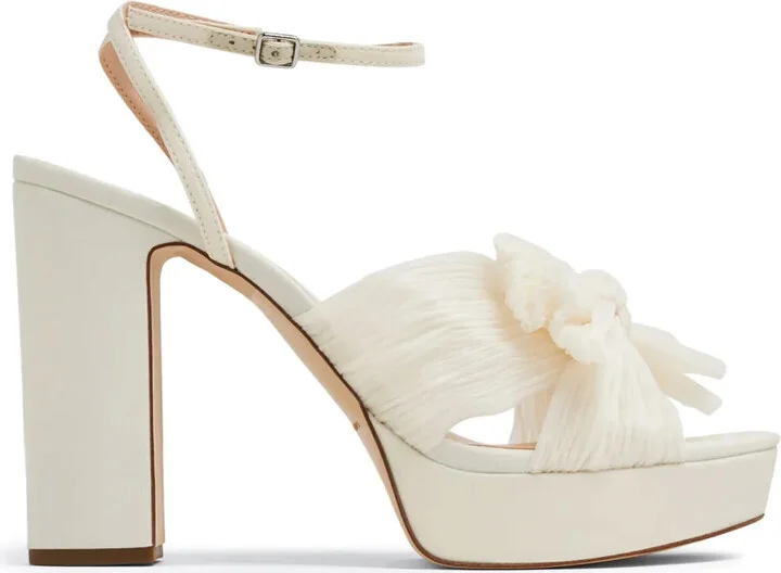 Natalia pleated knot 100mm sandals