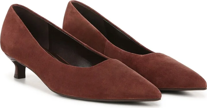 Natalia Pointed Toe Kitten Heel Pump - Image 8