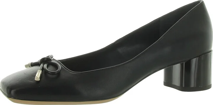 Natalia Womens Bow Leather Pumps