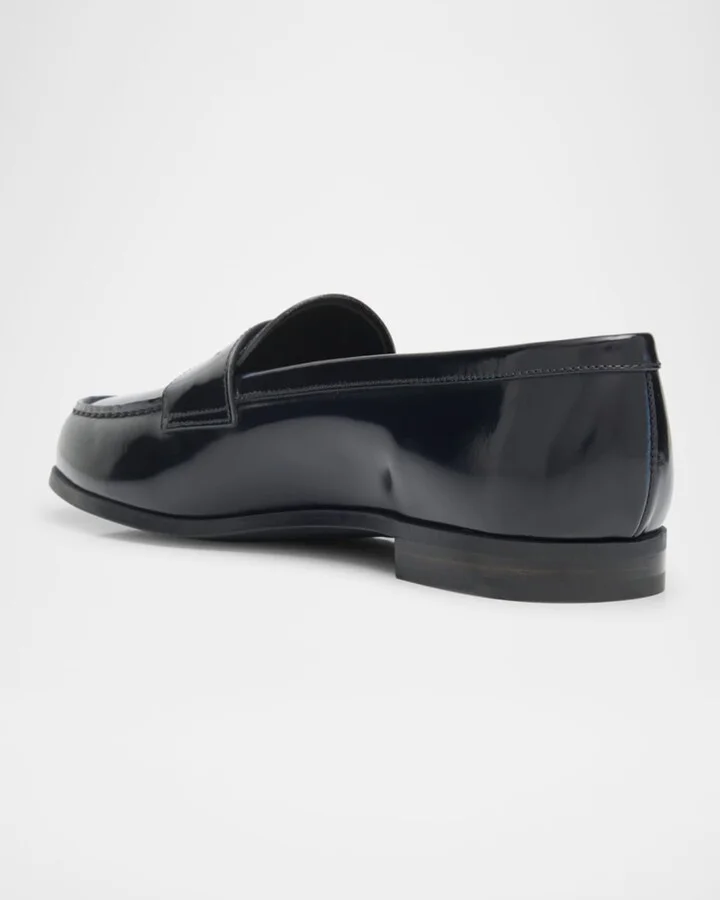 Natalie Leather Penny Loafers - Image 2