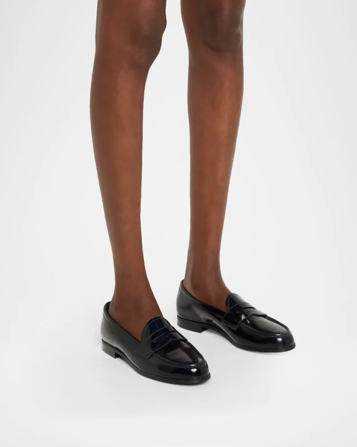Natalie Leather Penny Loafers - Image 4