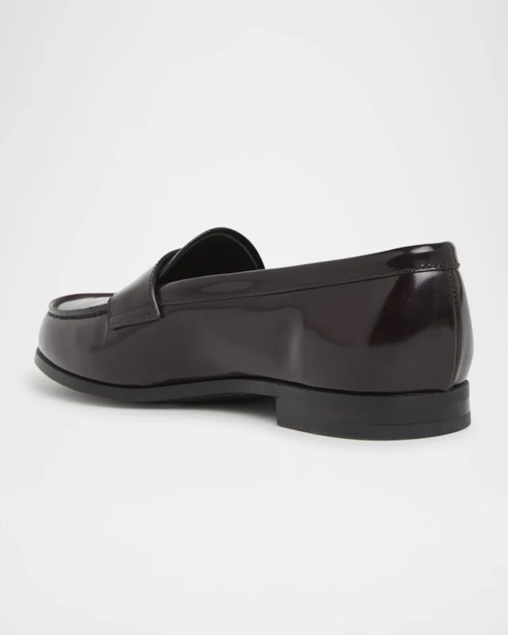 Natalie Leather Penny Loafers - Image 10