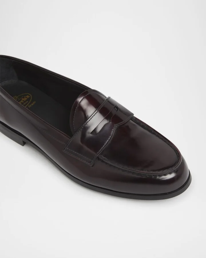 Natalie Leather Penny Loafers - Image 11